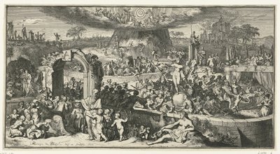 Allegorische Darstellung mit Tabula Cebetis von Romeyn de Hooghe