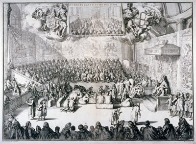 Het hoog-en lager-huys van Engelandt, 1689 von Romeyn de Hooghe