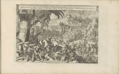 Spanische Grausamkeiten in Westindien (Serie: Die Ost- und Westindischen Inseln und andere Orte) von Romeyn de Hooghe