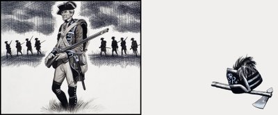 Britischer Soldat zur Zeit des Amerikanischen Unabhängigkeitskrieges von Ron Embleton