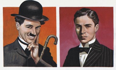 Charlie Chaplin im Kostüm und wie er wirklich war von Ron Embleton