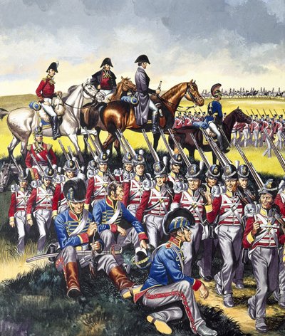 Der Herzog von Wellington (1769-1852) bei Waterloo von Ron Embleton