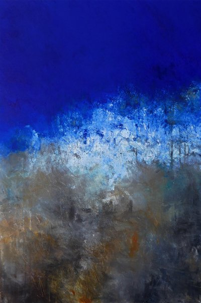 Tiefblaues Ozeanabstrakt von Ron Halfant
