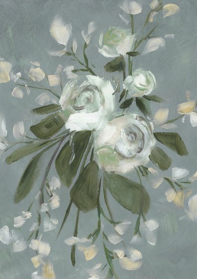 Gedämpfte botanische Blüten von Rosana Laiz Blursbyai