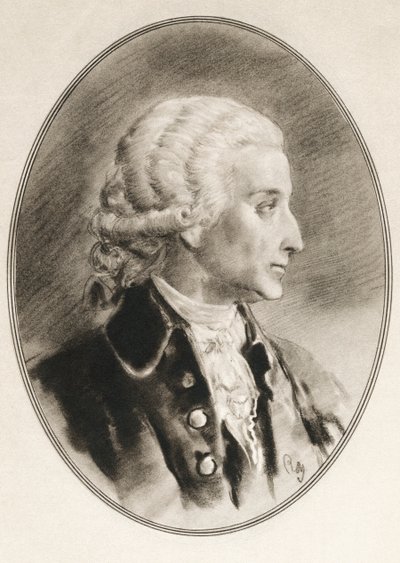 Antoine-Laurent de Lavoisier, auch bekannt als Antoine Lavoisier nach der Französischen Revolution, aus Living Biographies of Famous Men von Ross Gordon