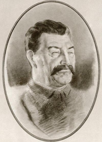 Joseph W. Stalin, aus Living Biographies of Famous Rulers von Ross Gordon