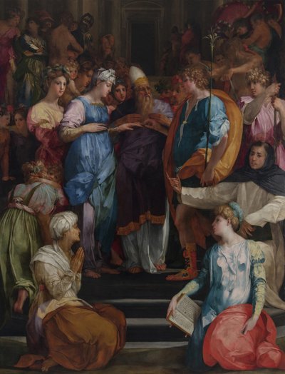Die Hochzeit der Jungfrau Pala Ginori, 1523 von Rosso Fiorentino