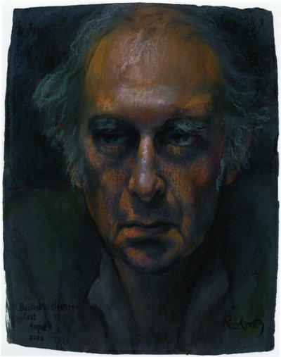 Porträt von Harold Pinter in Samuel Becketts Einakter Krapps letztes Band von Rudolf Eichstaedt