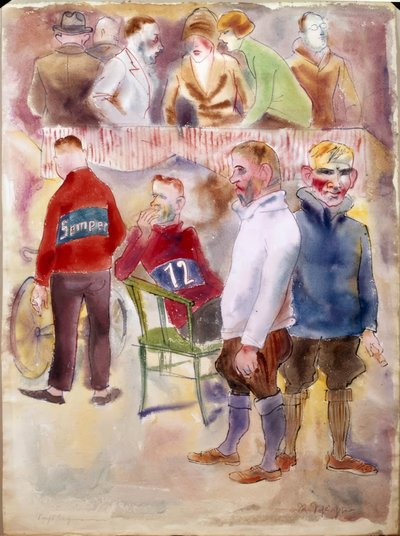 Sechstagerennen von Rudolf Schlichter