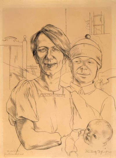 Verstümmelte Proletarierfrau von Rudolf Schlichter