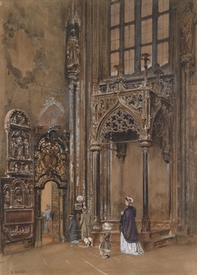 Im Inneren von St. Stephan in Wien von Rudolf von Alt