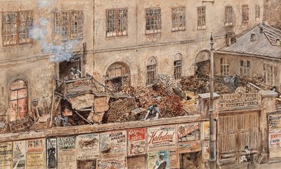 Die Kitschelt-Eisengießerei in der Skodagasse in Wien von Rudolf von Alt