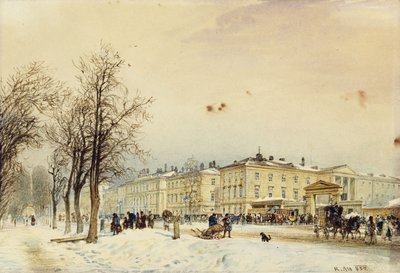 Der Nordbahnhof, Wien, 1852 von Rudolf von Alt