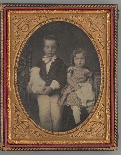 Porträt eines Jungen und Mädchens, 1855 von Rufus Anson