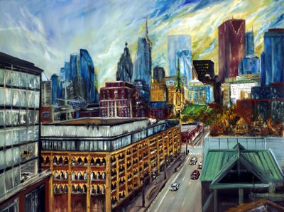 Dachblick auf Toronto von Ruslana Levandovska