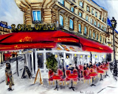 Royal Opera Restaurant Paris, 2022 von Ruslana Levandovska
