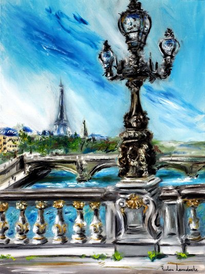 Die Pont Alexandre III Paris, 2022 von Ruslana Levandovska