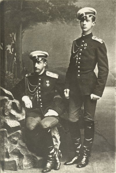 Großfürst Konstantin Konstantinowitsch und Großfürst Dimitri Konstantinowitsch von Russland von Russian Photographer
