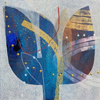 Abstraktes Goldenes Blatt von SAN STARLING