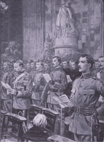 City Imperial Volunteers bei St. Pauls, Illustration aus After Pretoria: The Guerilla War, 1902 von S. Begg
