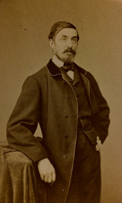 Porträt von Auguste Paul Charles Anastasi, französischer Maler; carte de visite (s/w Foto) von S. Berthaud