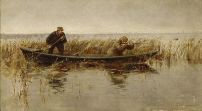 Entenjagd, zweite Hälfte des 19. Jahrhunderts von S. Silvanovich
