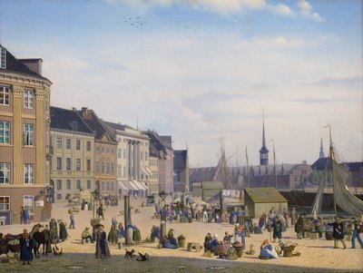 Hojbro Plads, ein Marktplatz in Kopenhagen von Sally Henriques