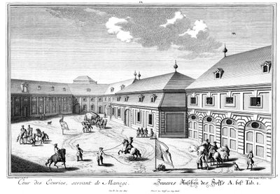 Ansicht des Marstallhofs von Salomon Kleiner