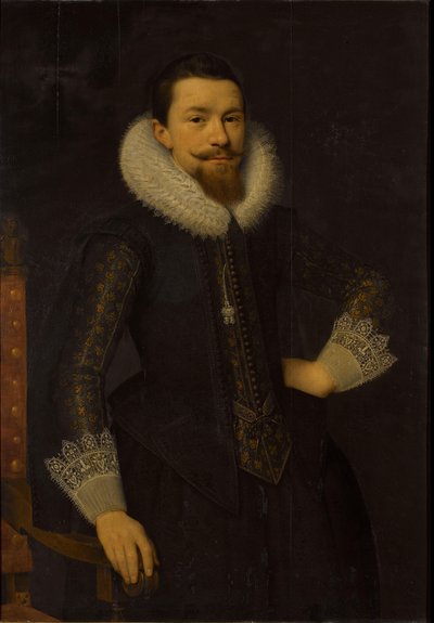 Porträt von Pieter Boudaen Courten (1594-1668) von Salomon Mesdach (attributed to)