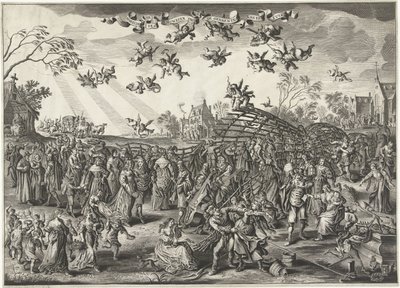 Die Ehefalle: Allegorie auf die Ehe von Salomon Savery (attributed to)