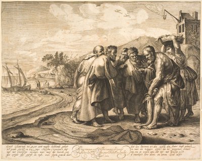 St. Peter findet das Tributgeld in einem Fisch von Salomon Savery