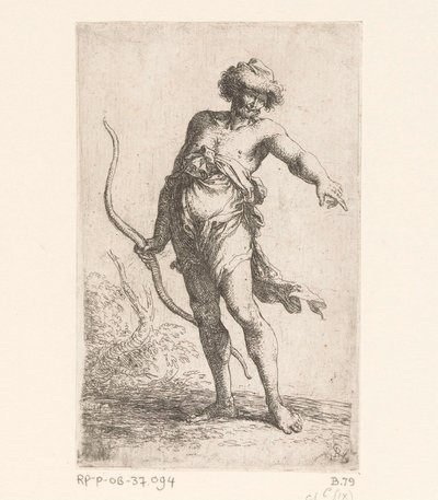 Mann mit einem Bogen (Serie) von Salvator Rosa