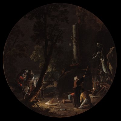 Szenen der Hexerei: Nacht von Salvator Rosa
