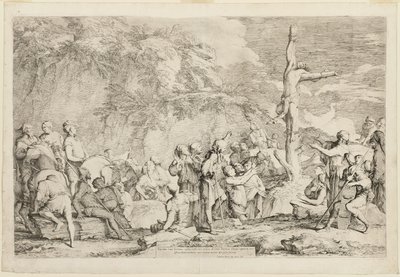Die Kreuzigung des Polykrates von Salvator Rosa