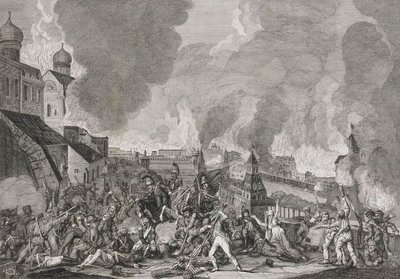 Brand von Moskau am 15. September 1812 Die Franzosen in Moskau von Salvatore Cardelli