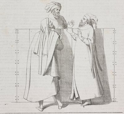 Florentiner Handwerker des 16. Jahrhunderts, Florenz, Toskana, Italien, Lithographie von Salvatore Puglia aus Poliorama Pittoresco, Nr. 28, 15. Februar von Salvatore Puglia