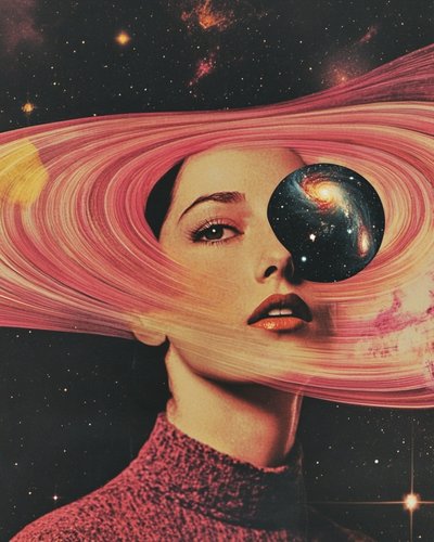 Kosmische Frau Blick von Samantha Hearn