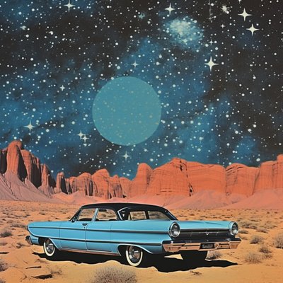 Retro Wüstenkosmos von Samantha Hearn