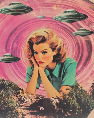 Retro Sci-Fi Frau von Samantha Hearn