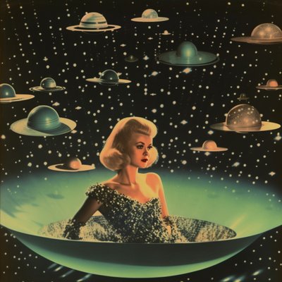 Retro Weltraum Glamour von Samantha Hearn