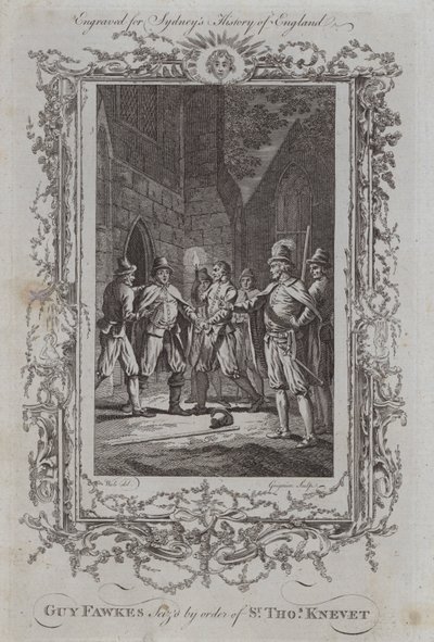 Guy Fawkes wird auf Befehl von Sir Thomas Knevet verhaftet von Samuel (after) Wale