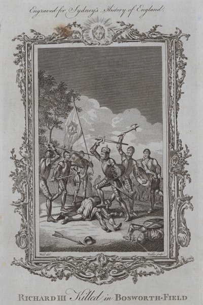 Richard III. getötet in der Schlacht von Bosworth von Samuel (after) Wale