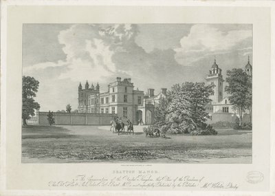 Drayton Bassett - "Drayton Manor" (Lithographie) von Samuel A. Rayner