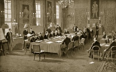 Unterzeichnung des Vertrags von London, 1913 von Samuel Begg