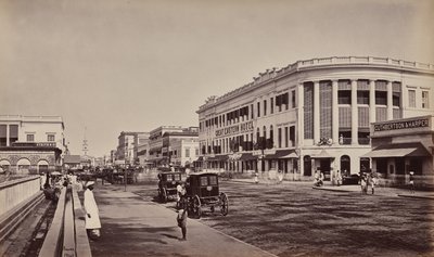 Calcutta. Old Court House Street von Samuel Bourne