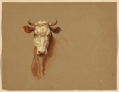 Zeichnung, Zwei Studien. Vieh, 1876 von Samuel Colman