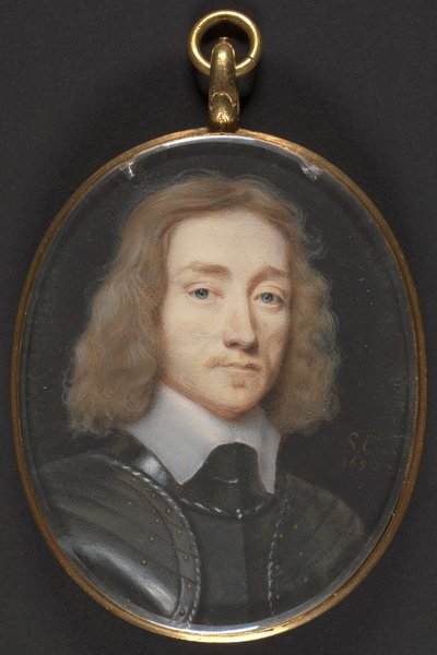 Porträt eines Mannes in Rüstung von Samuel Cooper