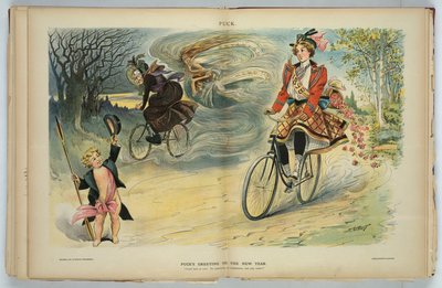 Pucks Neujahrsgruß, 1898 von Samuel D. Ehrhart