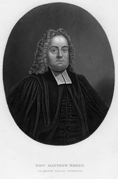 Matthew Henry, englischer Bibelkommentator und Geistlicher, 19. Jahrhundert von Samuel Freeman