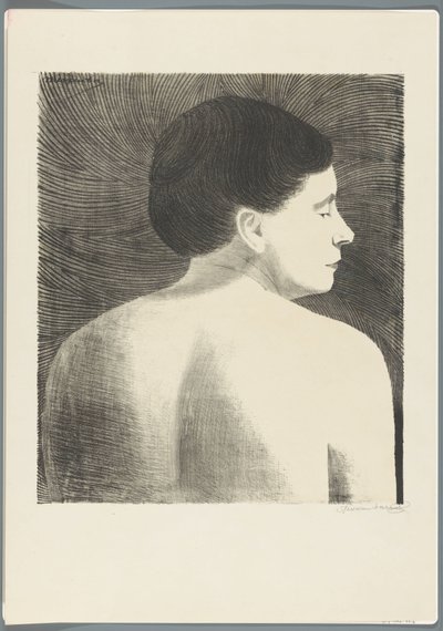 Rückansicht eines weiblichen Akts von Samuel Jessurun de Mesquita (signed by artist)